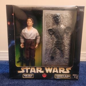 1998 Star Wars 12" Han Solo As Prisoner Carbonite Block Action Figure NIB